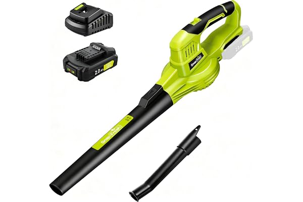 SnapFresh Leaf Blower Cordless, 2.7 LBS Light with 2.0Ah Battery & Charger | UL Certificated Battery & Charger, 20V Platform,