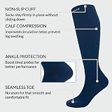 360 Relief 2 Pairs Compression Socks 15-20 mmHg Blue L/XL with Laundry Bag view 4