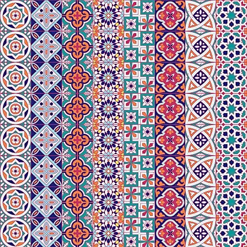 Pag Creative Home Décor Self-Adhesive PVC Tile-Like Sticker for Living Room Kitchen Bathroom Wall Floor Decorative Decals 20cmx5m (7.87 x 196.85 inches) (WTS006)