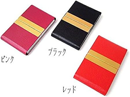 Amazon 名刺入れ 女性用 オシャレな両開きタイプ ブラック 名刺ケース 整理箱 文房具 オフィス用品