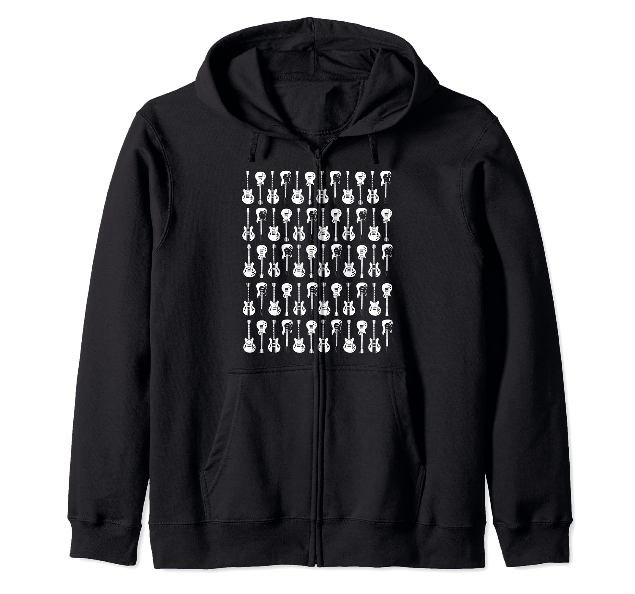 Guitaraholic Guitar design for Guitar Player Zip Hoodie