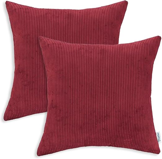 Amazon Com Calitime Pack Of 2 Cozy Throw Pillow Covers Cases For