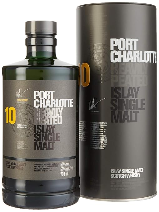 Bruichladdich Port Charlotte Scottish Barley 10 Jahre Single Malt Whisky (1 x 0.7 l)