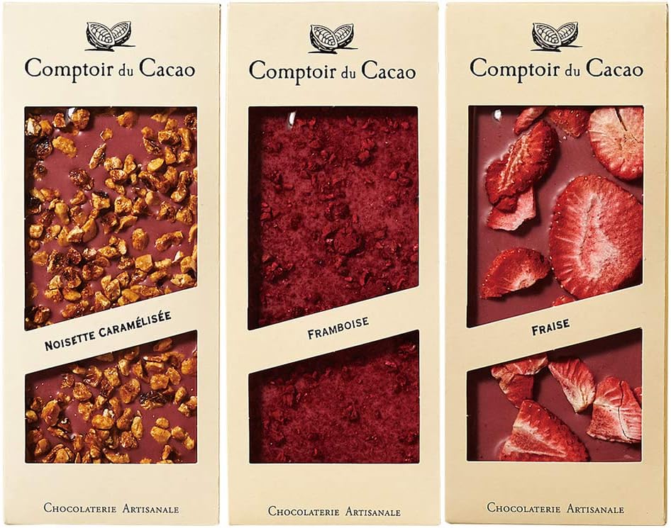 Comptoir du Cacaoコントワール ・ドュ・カカオGgourmet Barsグルメバー ルビーチョコレート3種セット