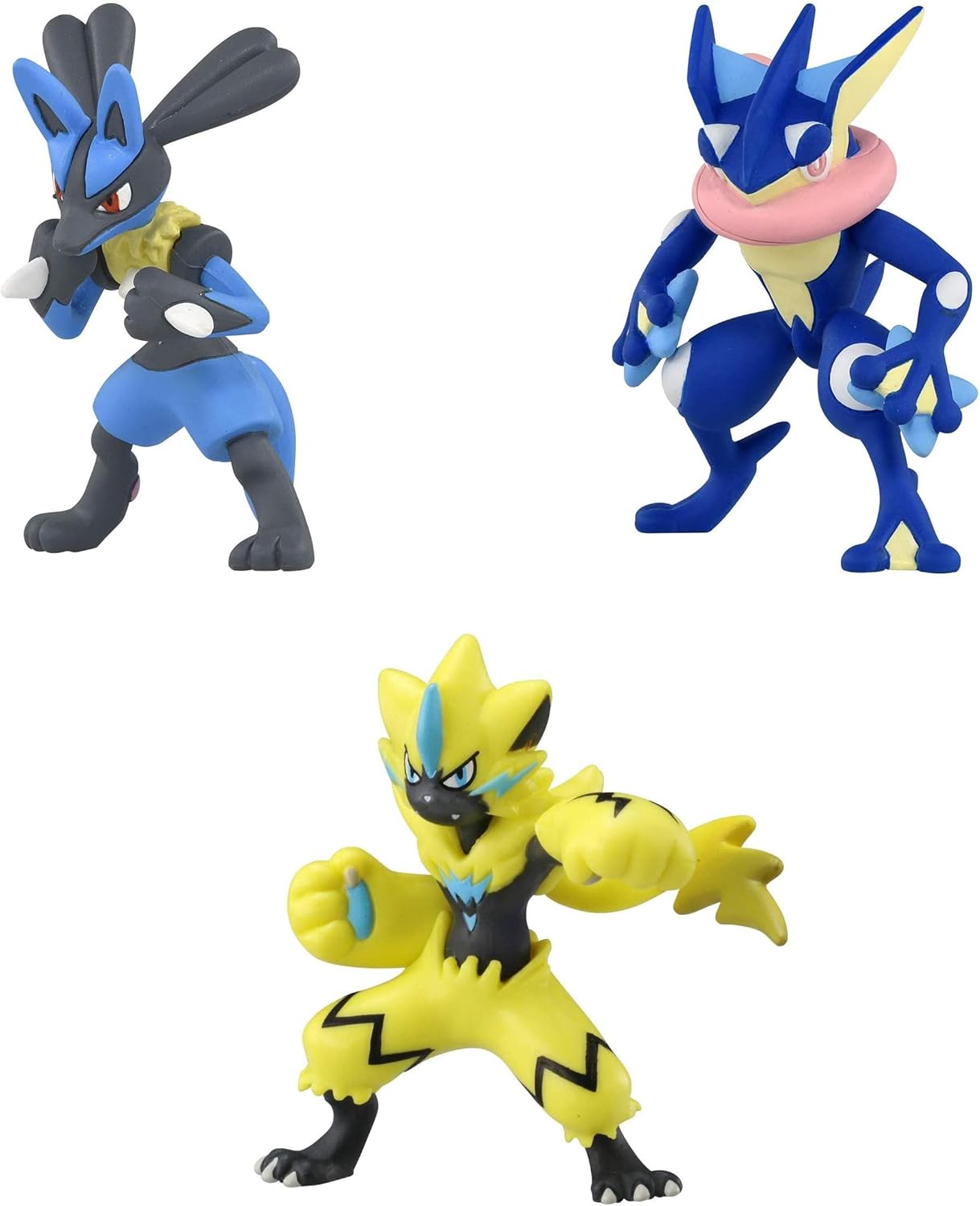 Amazon タカラトミー ポケットモンスター モンコレ 3種セット ゲッコウガ ゼラオラ ルカリオ ロボット 子ども向けフィギュア おもちゃ