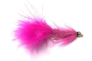 Feeder Creek Woolly Bugger Fly Fishing Flies 12pc Fly Fishing Assortment | Handmade Wet Flies for Fly Fishing in Various Patterns/Colors | Streamer Flies