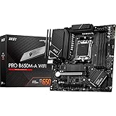 MSI PRO B650M-A WiFi ProSeries Motherboard (AMD AM5, mATX, DDR5, PCIe 4.0, M.2, SATA 6Gb/s, USB 3.2 Gen 2, HDMI/DP, Wi-Fi 6E,