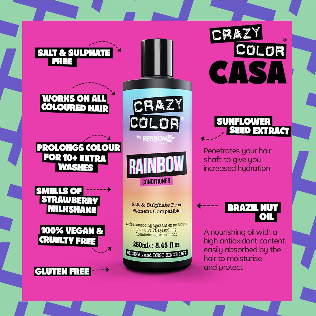 Crazy Color Rainbow Care Conditioner Conditioner Women 8.45 oz