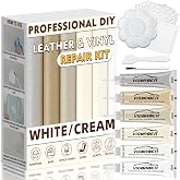 Vigorder Cream Leather Repair Kit for Furniture, Vinyl Repair Kit for Car Interior, Sofa, Jacket, Purse &ndash; Super Easy Instructions to Fix Scratches, Tears, Holes, and Peeling