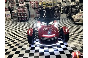 BlingLights LED Halo Angel Eye Fog Lamps Compatible With Can-Am Spyder F3-S F3-T, Warm White, XD8-8988-84