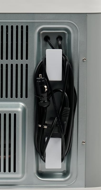 glacière à compresseur hybride IH45 - Congélateur, 43 litres, 12 V et 230 V, mini-réfrigérateur pour voiture, camping-car et camping, gris.