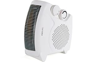 TAYAMA Portable Dual Fan Heater with 2 Heat Setting and Cool Fan Function
