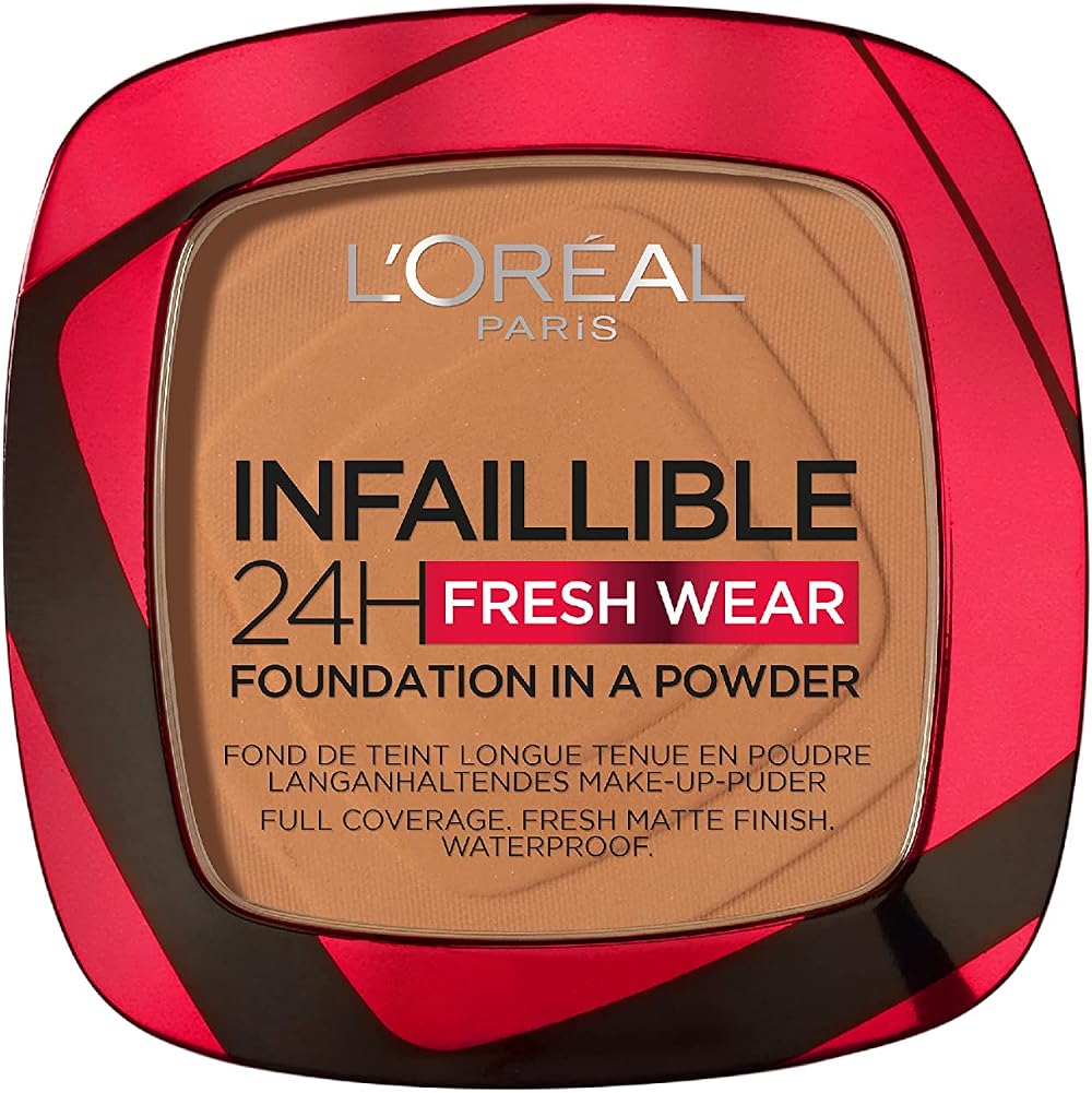 L'Oreal Paris Infallible 24H Fresh Wear Foundation Powder Hazelnut 330