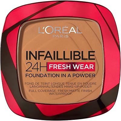L'Oreal Paris Infallible 24H Fresh Wear Foundation Powder Hazelnut 330