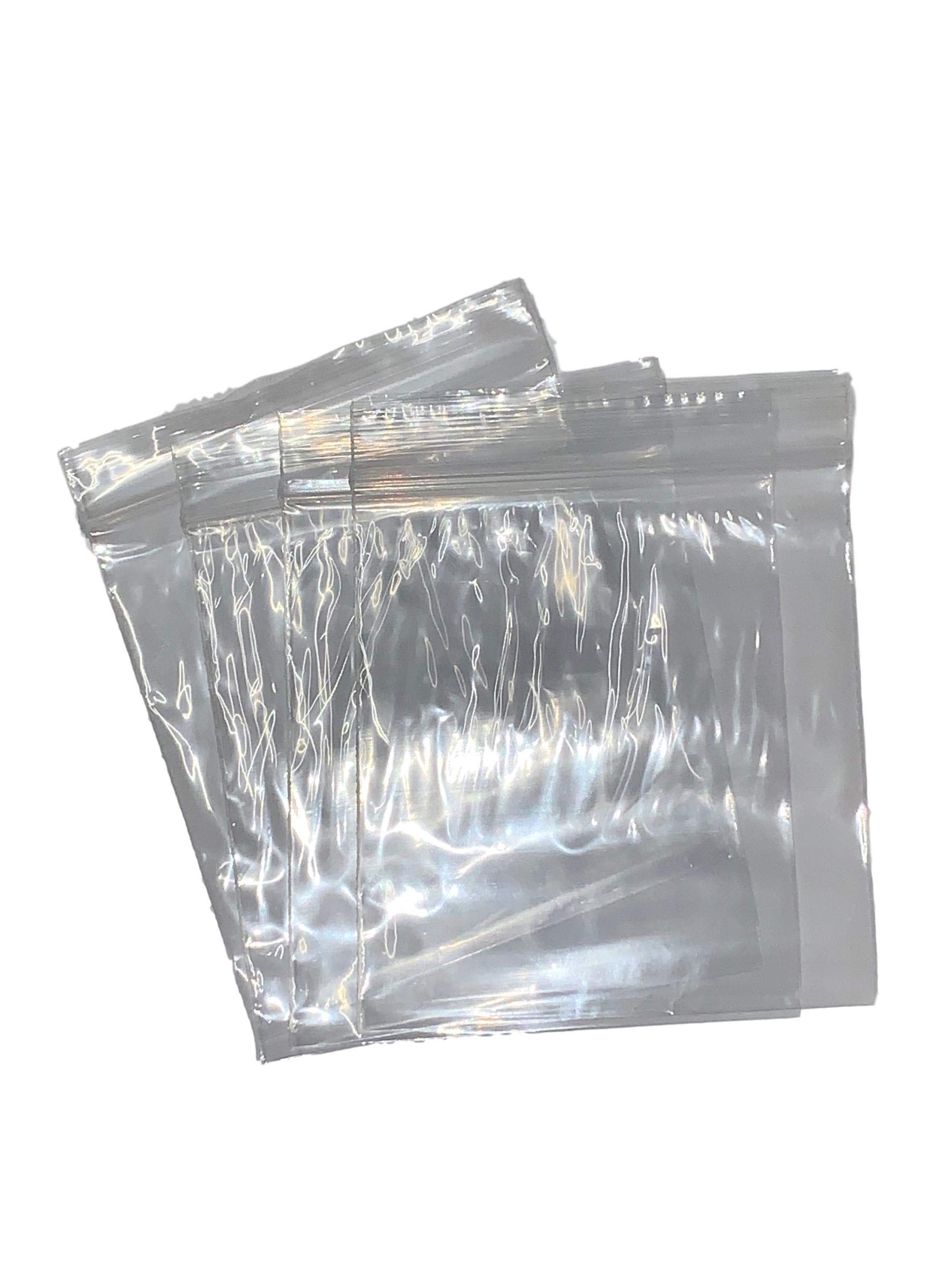 Packitsafe 1000 Grip Seal Bags 5.5x5.5 Inch Clear Plastic Polythene Resealable Grip Press Seal Lock Packing Packaging 137x137mm Small S7-100