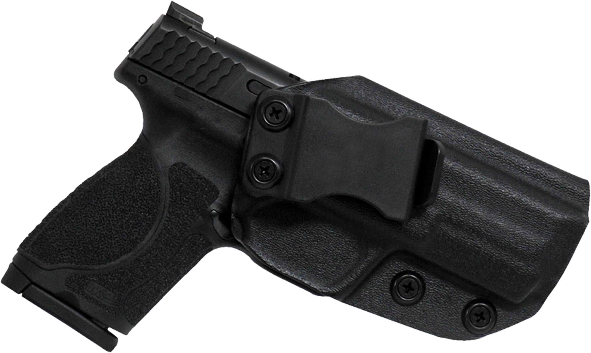 Black Scorpion Outdoor Gear IWB Kydex Gun Holster | fits SW M&P9, M&P40 (M2.0) | Inside Waistband Concealed Carry Holster, Adjustable Angle and Retention