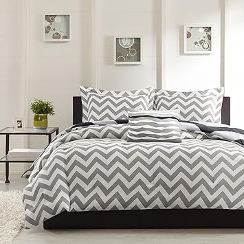 Ahmedabad Cotton Basics 160 TC Cotton Double Bedsheet with 2 Pillow Covers - Modern, White and Grey