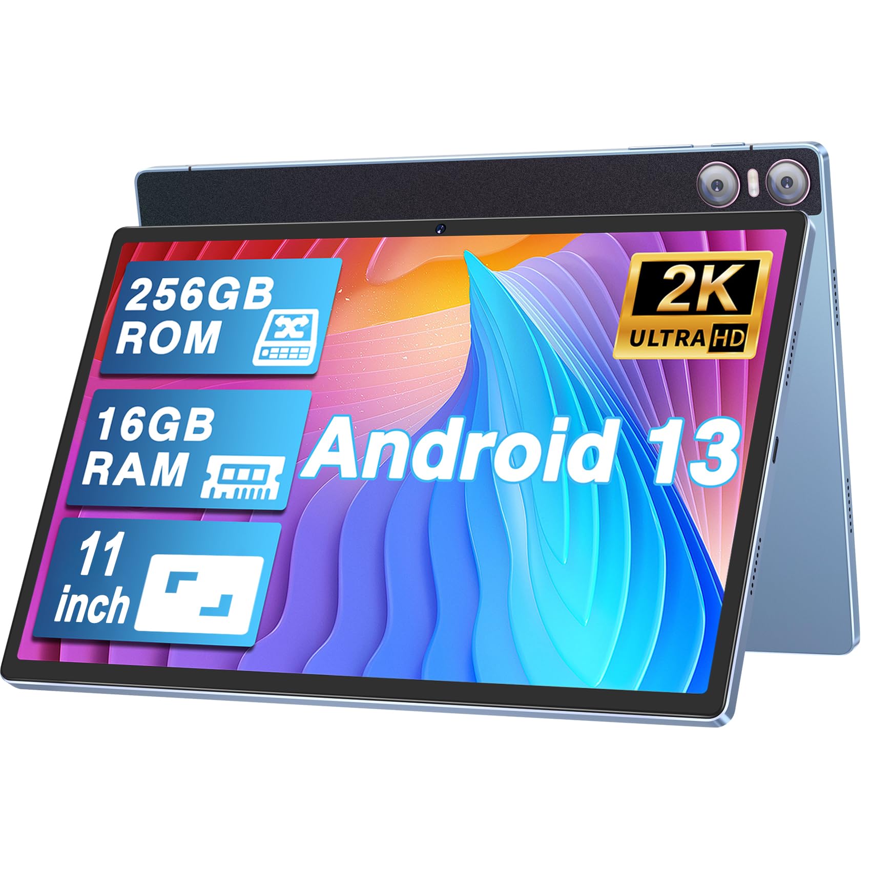 YESTEL Android 13 Tablet 11 Inch Display,16GB