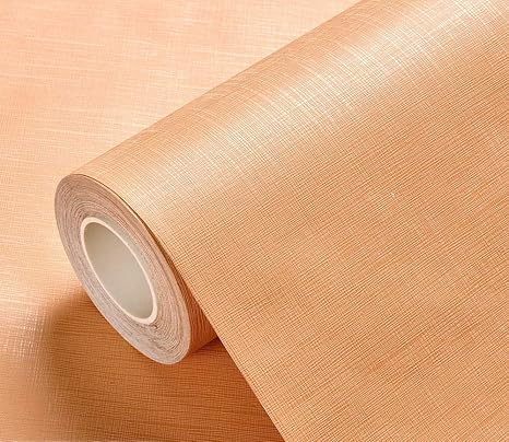Amazon 激安 壁紙 シール壁紙 シール 無地 カッティングシート Diy リフォーム 壁紙ステッカー自己接着壁紙 無地の壁紙 寝室の防水自己接着改修ステッカー オレンジ 60cm 5m 壁紙