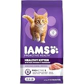 IAMS Proactive Health Healthy Kitten Dry Cat Food, Chicken, 3.5 lb | Veterinarian-recommended, DHA Omega-3 &amp; taurine support brain and vision, Vitamin E for immune system, fiber &amp; prebiotics