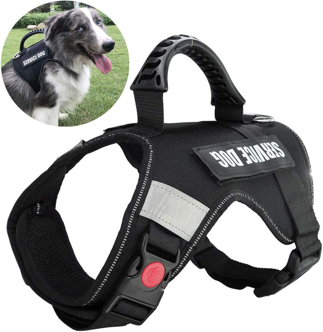 service dog vest with handle