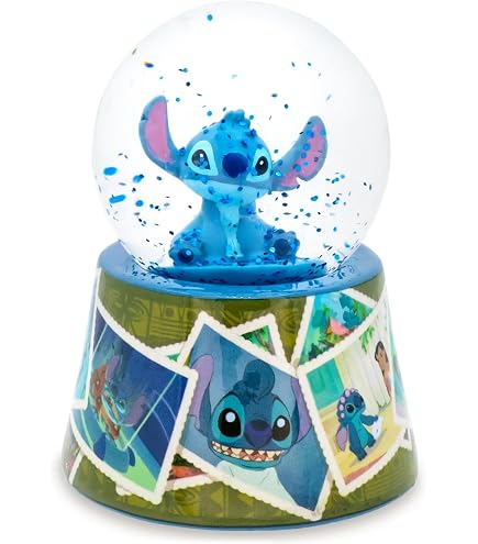 リロ＆スティッチ Lilo & Stitch 飛行船 乗り物 スノーグローブ Amazon