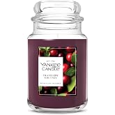 Yankee Candle Cranberry Chutney Scented Candle, 22oz Large Jar | Up to 150 Hour Burn Time, Room Filling Fragrance, Long-Lasting Scent, Premium Plant Wax Blend, Consistent Burn, Giftable