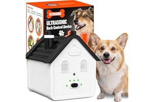 PANZERR Anti Barking Device, Ultrasonic Dog Barking Deterrent Devices Up to 50 Ft Range, Rechargeable Dog Barking Control Devices with 3 Modes, Bark Box Dog Barking Silencer Safe for Dogs & People