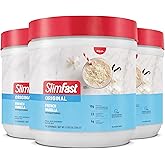 SlimFast Original Meal Replacement Powder, French Vanilla, Weight Loss Shake Mix, 10g of Protein, 14 Servings (Pack of 3) (Packaging May Vary)