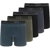 PUMA Men's Training Fit Anti-Odor 5 Pack Boxer Briefs