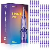 Mast Tattoo Needles Assorted 50Pcs Tattoo Cartridge Needles Round Liner | #10 Mixed Sizes 1RL 3RL 5RL 7RL 9RL Disposable Membrane for Tattoo Gun