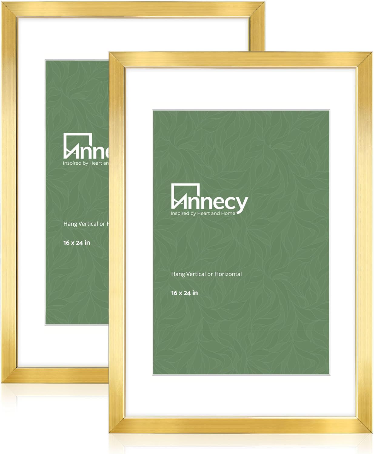 Photo Albums, Frames & Accessories - Annecy 16x24 Picture Frame Gold（2 Pack）, 16 x 24 Picture Frame for Wall or Desktop Decoration, Classic Black Minimalist Style Suitable for Decorating Houses, Offices, Hotels