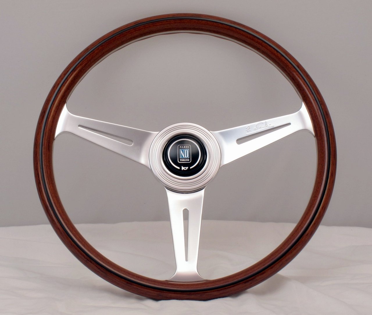 NARDI Steering Wheel Classic 360 mm (14.17 inches) Mahogany Wood