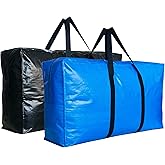 60 Gallon Extra Large Storage Bags Bins, Jumbo Moving Totes Storage Bags, Waterproof Foldable Big XXL Duffle Bag for Travel, 42x23x13.5inch