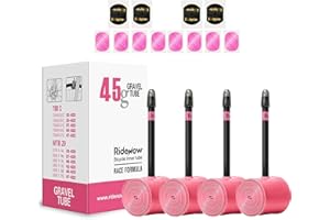 COOMENG 4 Pack Ridenow TPU Inner Tubes Ultra-Light 700 x 18-32c/32-47c with 45mm/65mm/85mm Presta Valves for Road Bike or Gravel Bike (Include Bike Tube Patch Repair Kit)