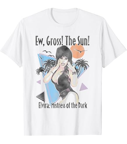 Amazon.com: Elvira Macabre Mobile Men's T-Shirt Oversize Print Tee