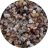 Natural Chip Stone Beads Persian Gulf Agate 5-8mm About 400 Pieces Irregular Gemstones Healing Crystal Loose Rocks Bead Hole Drilled DIY for Bracelet Jewelry Making(5-8mm, Persian Gulf Agate)