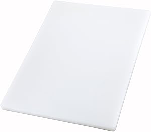 Winco Cutting Board, 12 by 18 by 1-Inch, White