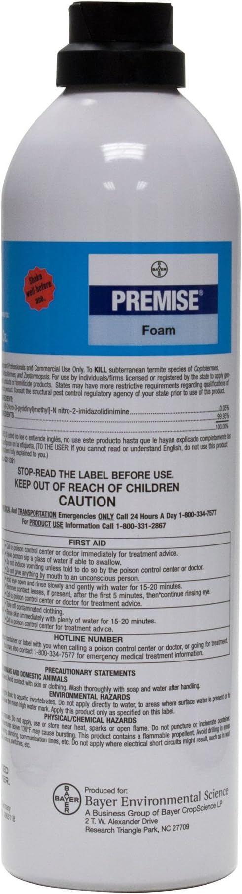 Premise Foam Insecticide Termiticide 1-18 oz BA1017