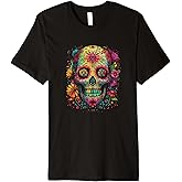 Colorful and Beautiful Sugar Skull Premium T-Shirt