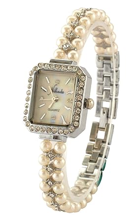 feldspar Quartz Movement Analogue Pearl Dial Women's Watch