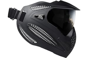 Xaegistac Paintball Mask-Intergrated Sun Visor Airsoft Mask, Wide Field of View, Anti Fog, Adjustable Headband for Paintball, Airsoft