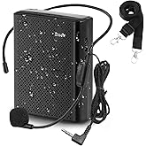 Voice Amplifier for Teachers with Wired Microphone Headset and Waistband, Portable Rechargeable Speaker Megaphone for Classrooms, Speeches, Tour Guide, Meeting, Coaches, Outdoors Indoors