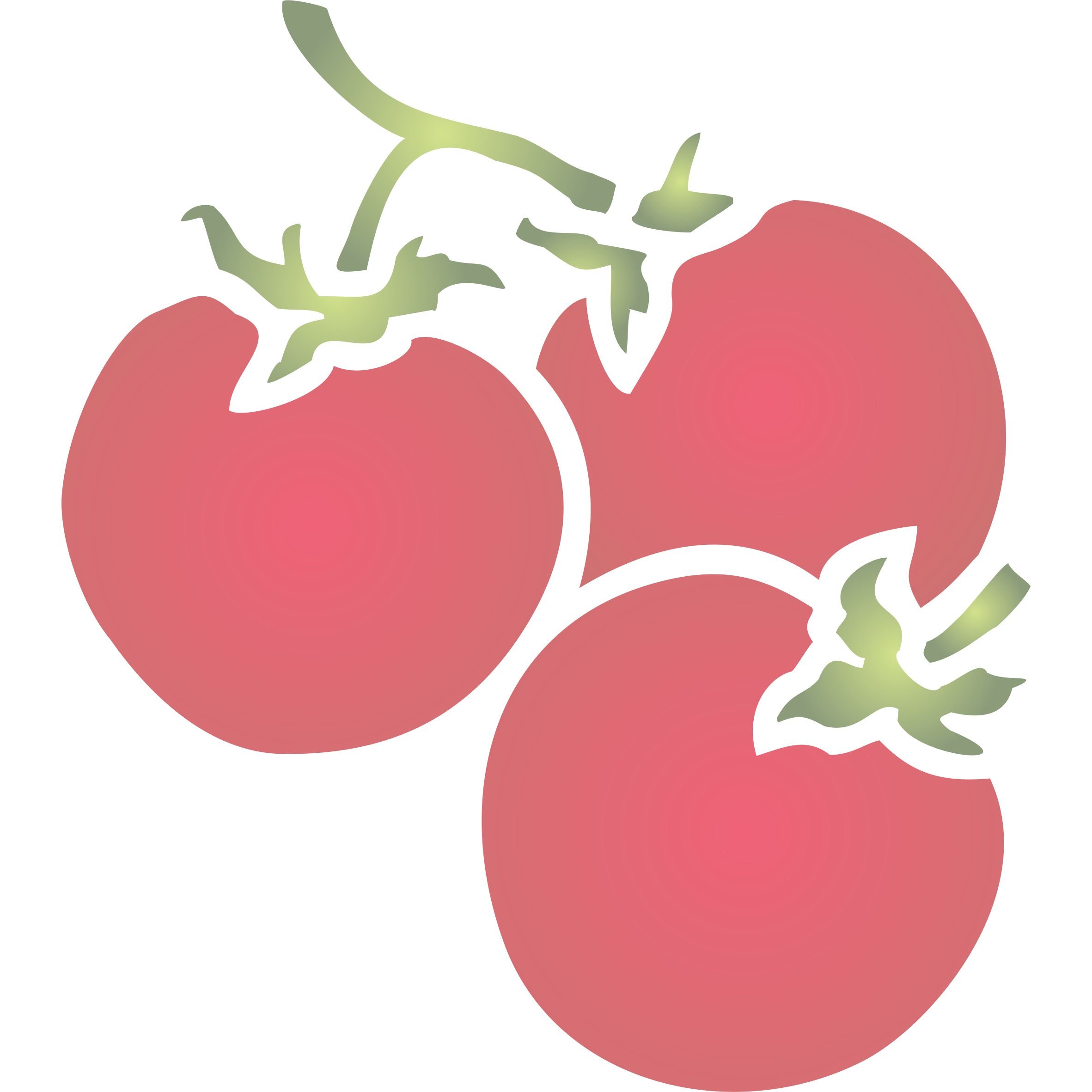 Tomato Stencil - 11.5 x 12.5cm - Reusable Fruit Vegetable Kitchen Wall Stencil Template