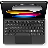 edaiser Wireless Magic Keyboard Case for Apple iPad 11th Gen (A16) 2025 & iPad 10th Generation 10.9-inch: Smart Multi-Touch Trackpad, RGB Backlit, Black
