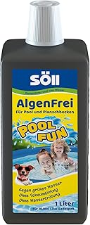 Söll 31130 AlgenFrei Pool Fun Algenmittel Reinigungsmittel flüssig 1 l - wirksamer Poolreiniger gegen Algen im Pool Planschbecken Schwimmbad Kinderbecken Swimmingpool Whirlpool