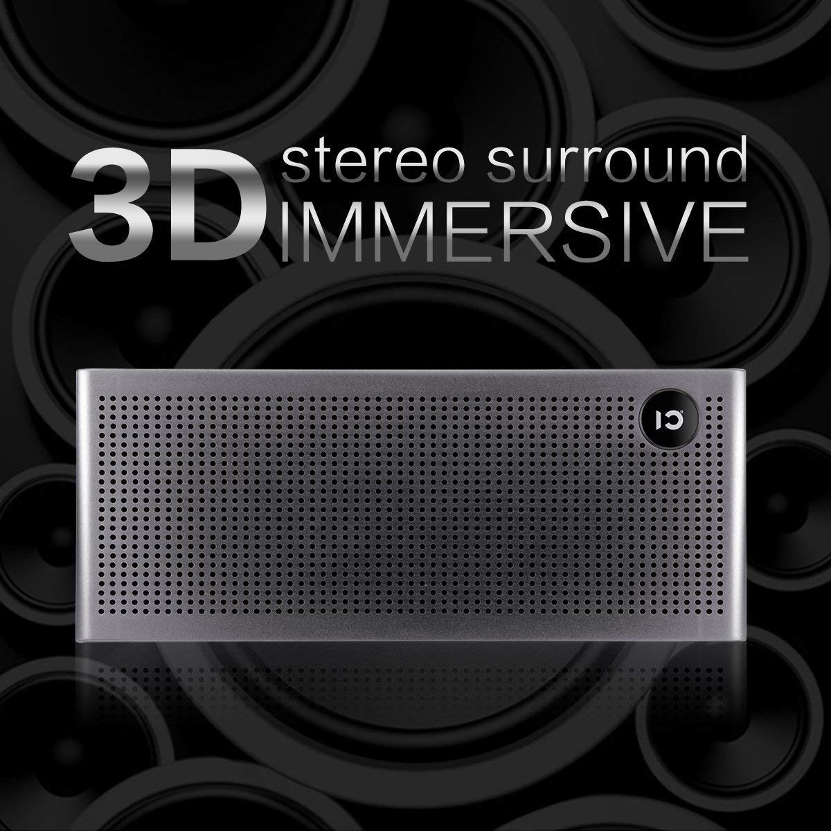 Wireless Bluetooth Speaker Portable with Superior Stereo Sound Built in Microphone Handsfree