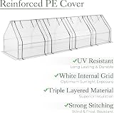 Christow Large Grow Tunnel Cloche Garden Polytunnel Greenhouse 3.6m view 3