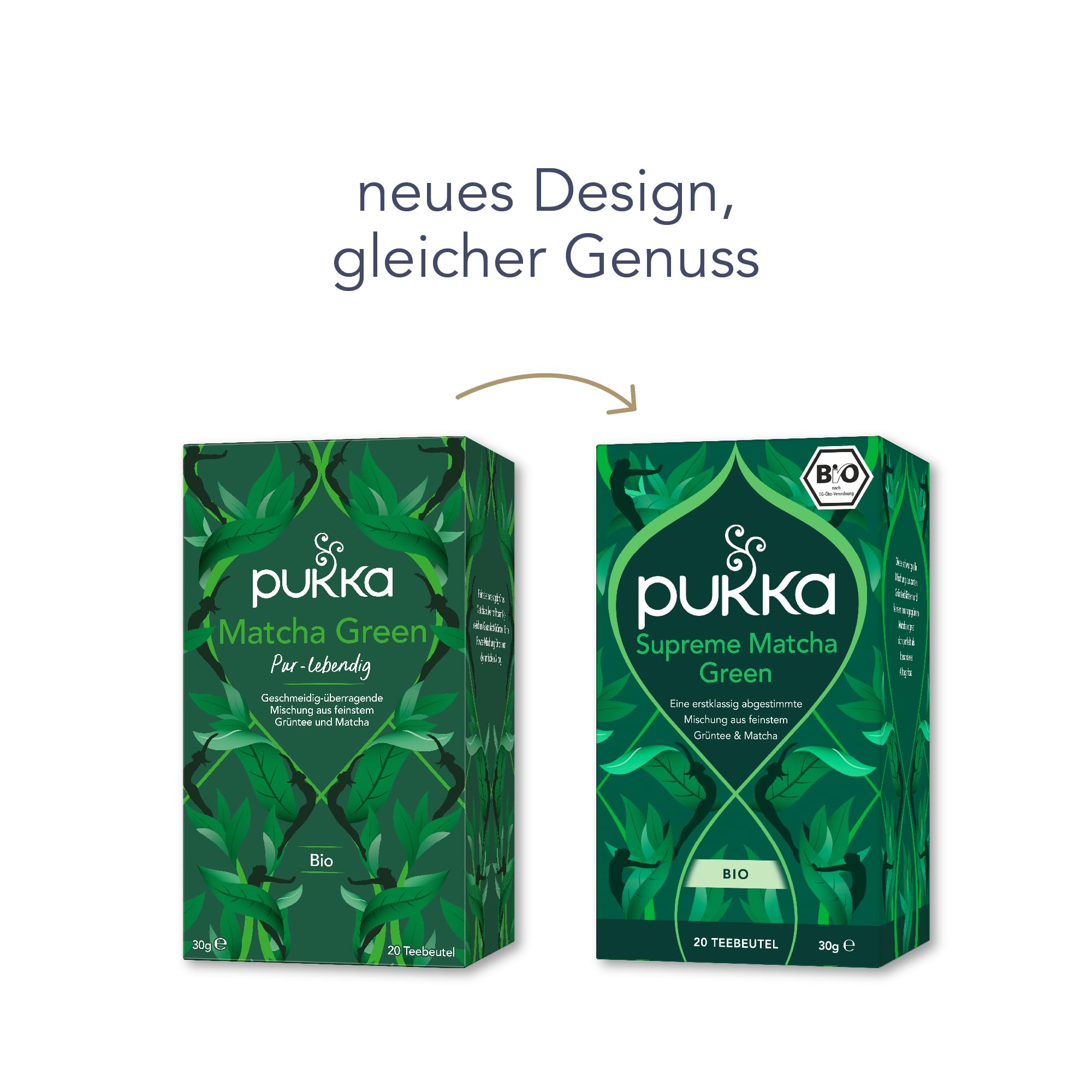Pukka | Bio Kräutertee "Supreme Matcha Green" | Grüntee & Matcha | Grüner Tee für frische am Morgen | 1er Pack | 20 Teebeutel 2