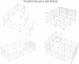HOMIDEC Pet Playpen 14 Panels DIY Encrypted Mesh Fence 140x70x35CM view 7